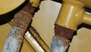 Corrosion migration to adjacent components